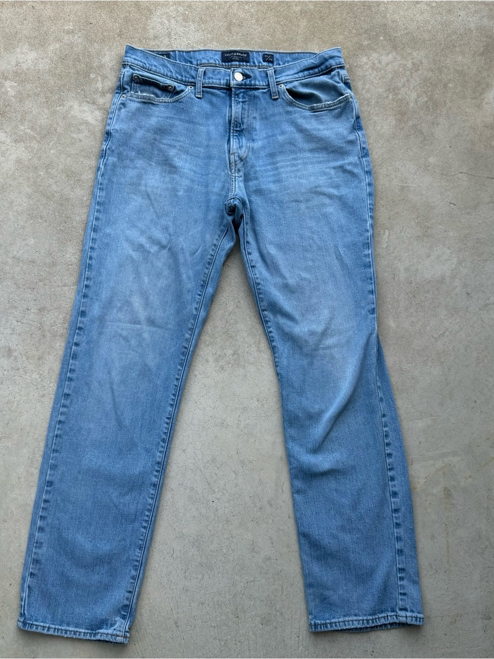 lucky brand mens jean 221 straight 34x32